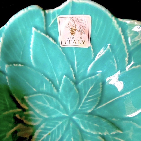 2/$25. SET of TWO CERAMIC TURQUOISE COLOR BOWLS - Picture 2 of 7